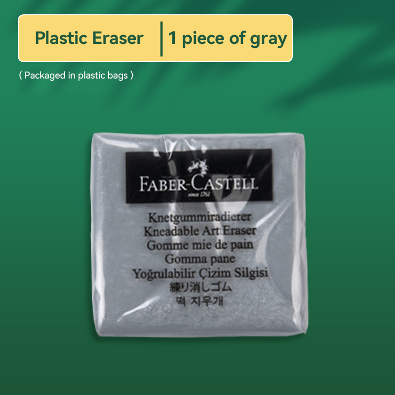 1pc gummisuddgummi för plast röd/gul/blå/grå skola kontor markera ritning bulk skisser examen korrigering målning konst: Orange