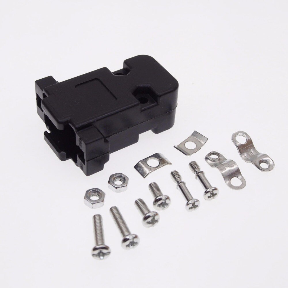 Carcasa de plástico con conector DB9, VGA, RS232, sin tornillos,