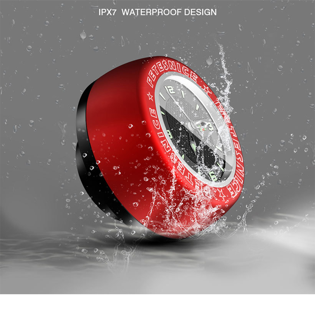 Waterdichte Lichtgevende Headset Stem Horloge Computer Bike Voertuig Klok Fietsen Hoofd Onderdelen Uurwerk Headset (Zwart)