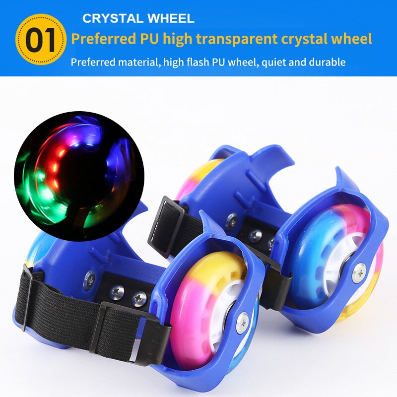 freundlicher Ferse Rad Rollschuh Schuhe Räder Sport Bunte LED Blinkt Kleine Wirbelwind Rolle freundlicher Blinklicht Räder