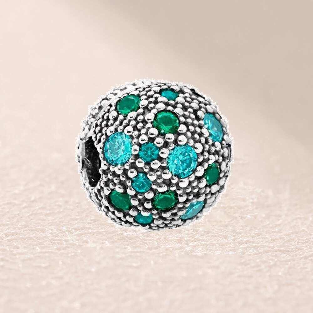 791286Mczmx Charm Groene Cosmic Sterren Vaste Clip