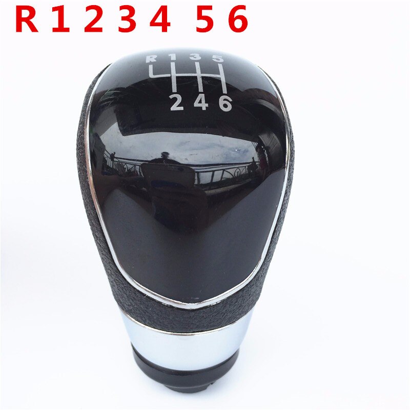 Pomello Del Cambio Ghetta Stivale 5/6 Velocità Per Ford Fiesta MK7 Messa A Fuoco MK2 FL NK3 C-max FL B-max S-max Galaxy MK3 Kuga Transit: 6-Speed Black