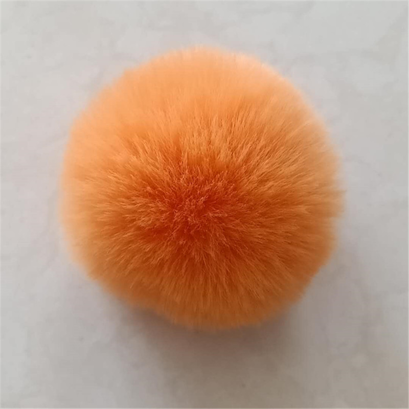 5 Stks/partij 8Cm Pluizige Faux Konijnenbont Bal Pompom Pluche Vrouwen Tas Auto Sieraden Voor Kleding Naaien Stof Accessoires faux Fur: 19