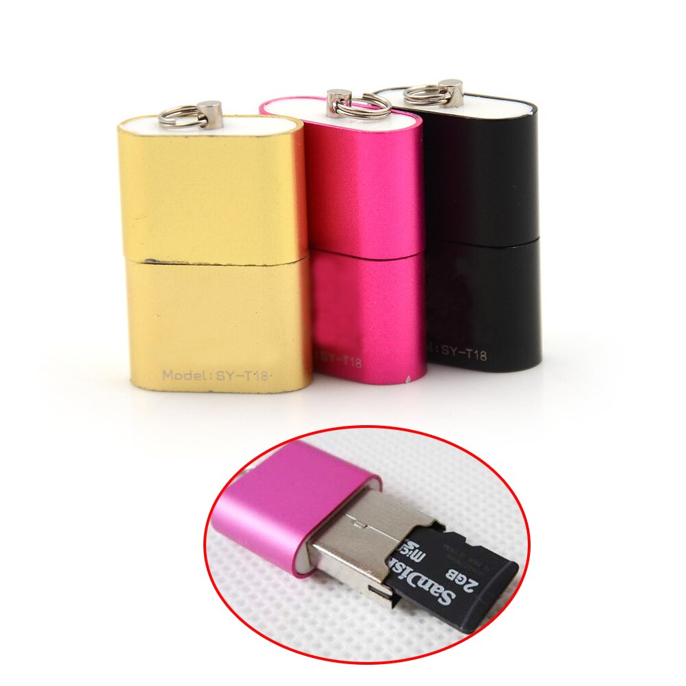 Mini-usb -2.0- speicherkartenleser-adapter mit hoher geschwindigkeit für micro-sd-, tf- und t-flash-speicherkarten (480 mbit 2.0 s) für tablets/smartphones (otg-adapter)