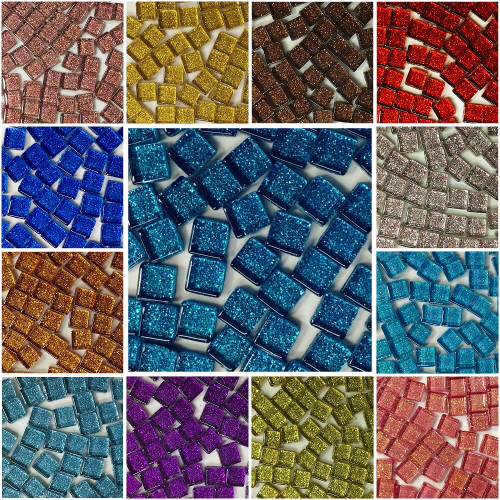 170 stücke Mehrfarbig Glas Mosaik Fliesen Pailletten Keramik Mosaik Fliesen DIY Kunst Handwerk, Der Material