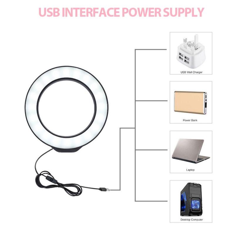 1PC Newewt Hohe Qulity Leichte Und Tragbare PULUZ 4,7 Zoll Volle Licht 12cm USB LED Ring Vlogging Fotografie video Lichter