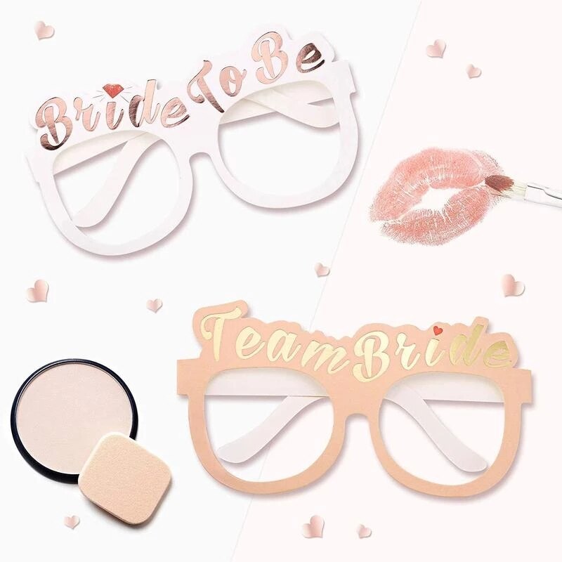 Bride To Be Wedding Decoration Bachelorette Party Supplies Team Bride Photo Props Set Hen Party Bridal Shower Decoration