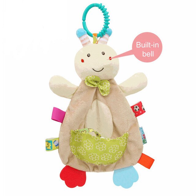 Sonajero móvil para bebé, juguetes suaves para bebé de 0 a 12 meses, toalla, cama, campana, Animal bonito, de Navidad, cuna, juguete para recién nacido: 3