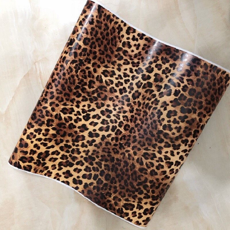 Self adhesive Wallpaper Waterproof Wall paper Wall Sticker Home DIY Decoration WallPapers ( leopard grain)