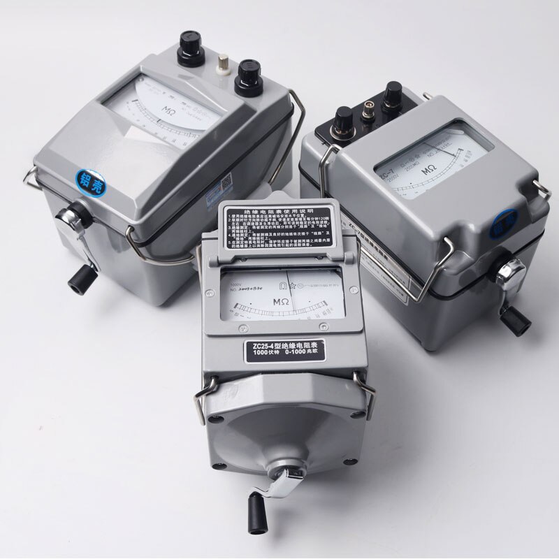 Megger 1000v insulation resistance tester resistance meter instrument equipment ZC25-4 plastic case