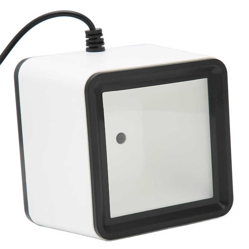 2D Desktop Barcode Scanner Multifunction Hands-Free Wired USB Barcode Reader 1D QR Screen Payment Barcode Scanner