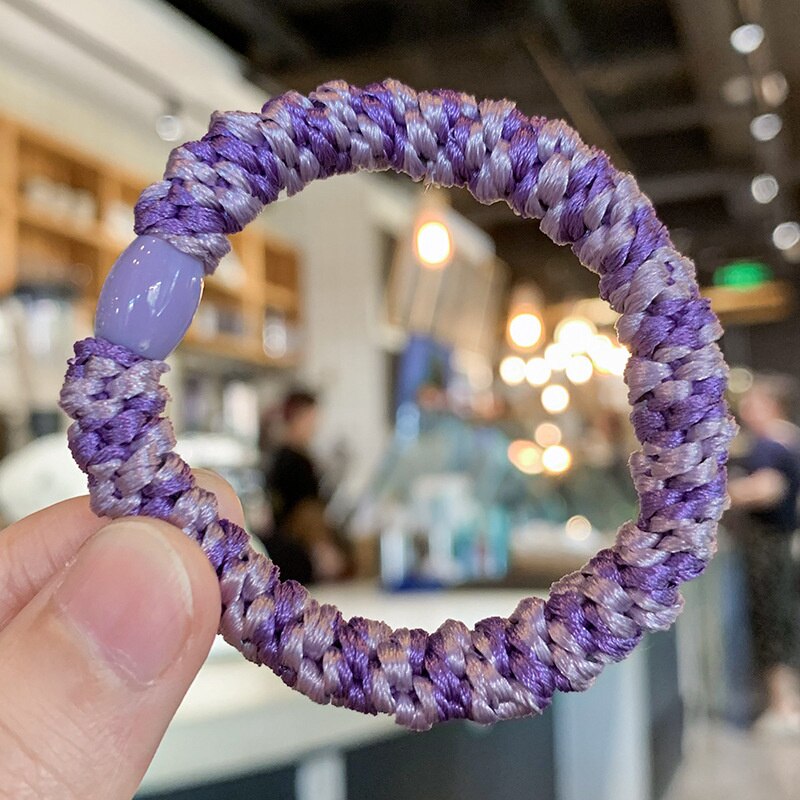 Trendy kvinder elastik hår gummibånd pige elastik hårbånd dame hår scrunchies børn hår tilbehør holder: 9