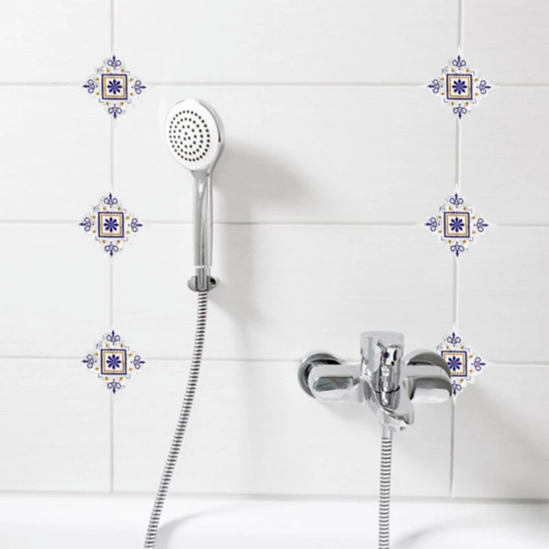 18 pz Autoadesivi Piastrelle Adesivi Durevole Impermeabile PVC Arte Diagonale Pavimento Decalcomanie Della Parete Backsplash Applique fai da te Casa Decorativa