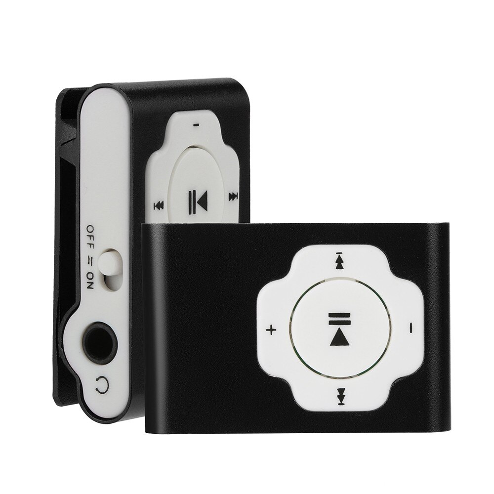 Freies CARPRIE Mini Tragbare Usb Mp3 Player Unterstützung Micro Sd Tf Karte 32gb Sport Musik Media mp3 Eigenschaften radio fm usb: Black
