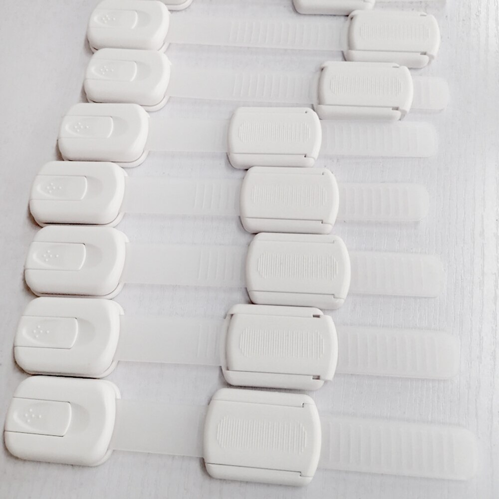 16 PCS Child Safety Cabinet Locks Baby Proofing Adjustable Strap Lock Multi Use Latches for Drawers Cupboards Dresser Oven