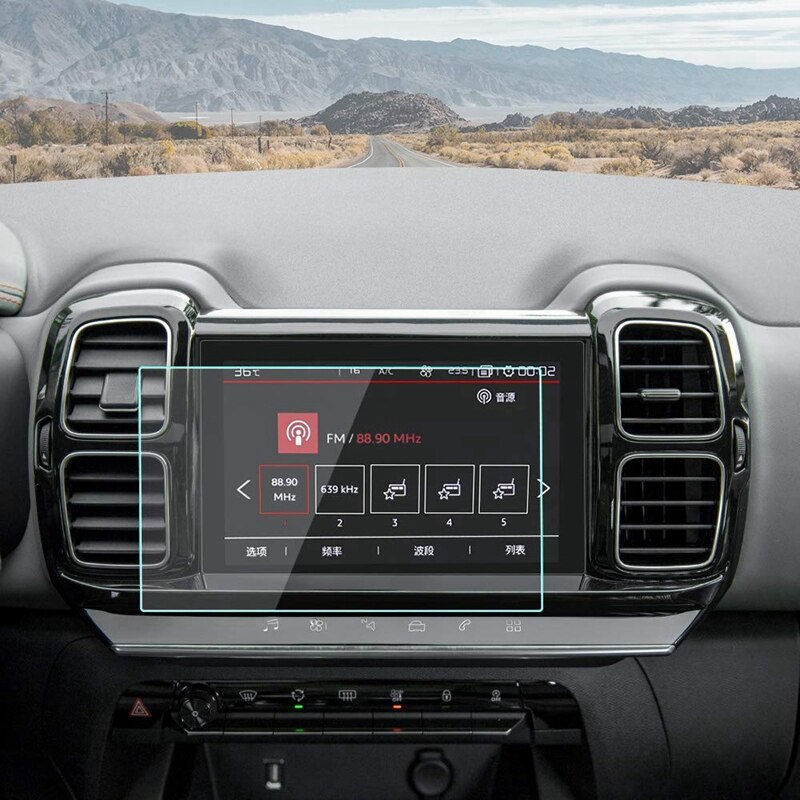 GPS para coche Protector de pantalla de vidrio templado para Citroen C5