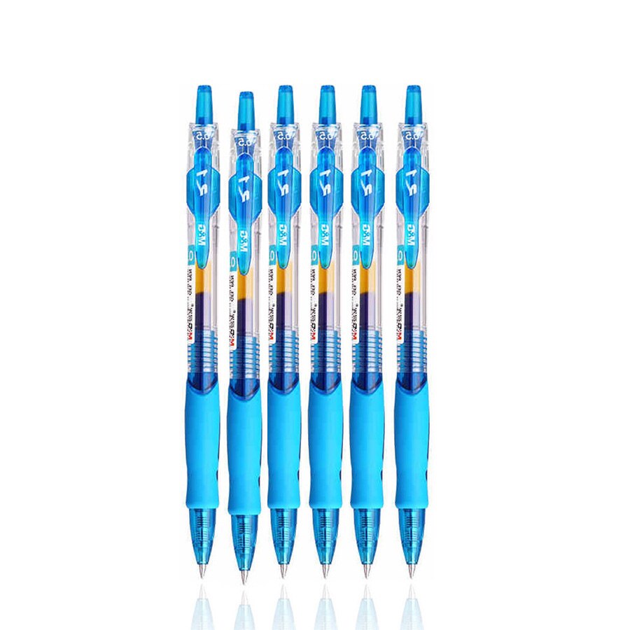 Lovely Gel Pen GP1008 0.5mm Black Red Blue ink Writing Smooth Neutral Pen Office School Stationery: 6pcs Blue