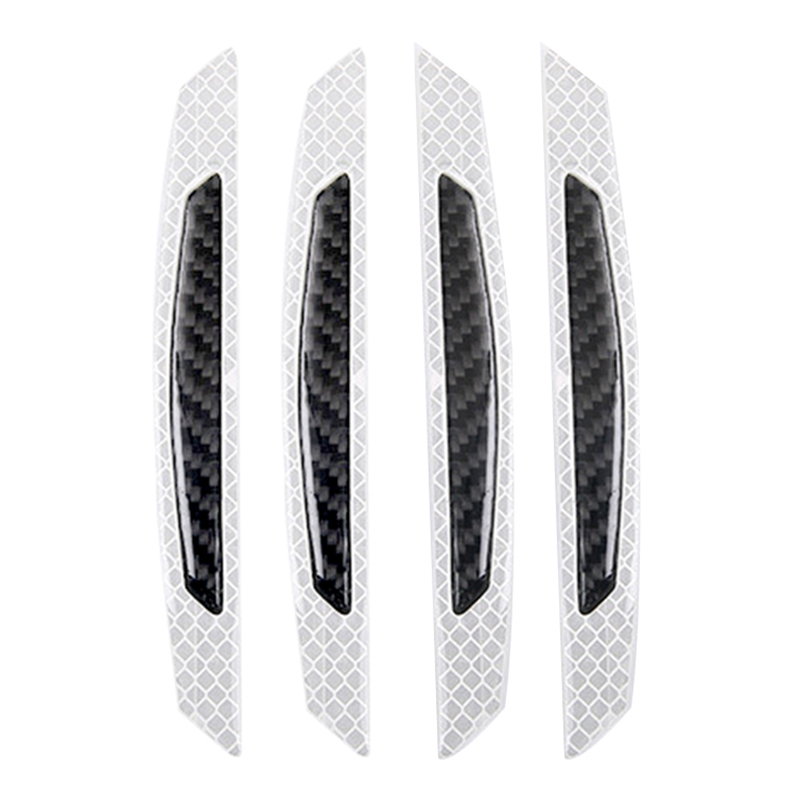 4 stks/set Auto Auto Veiligheid Reflecterende Tape Rijden Veiligheid Sticker 2 soorten Deur Anti-collision Waarschuwing Reflecterende Strips Accessoires: 07