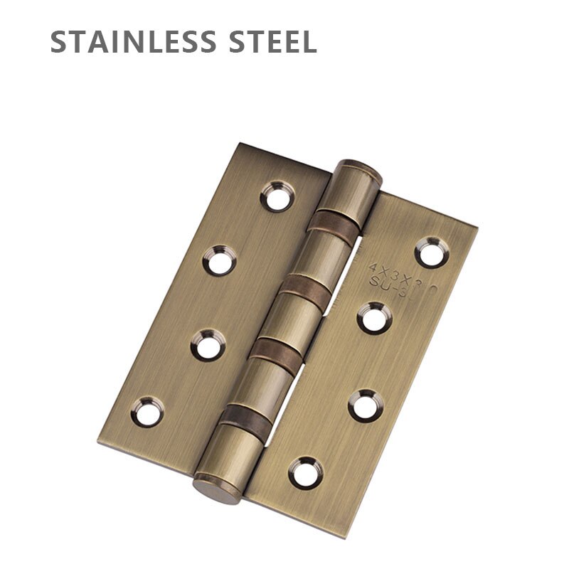 brushed nickel and bronze color stainless steel 4" house Door Hinge open 270 degree Hinge with screws