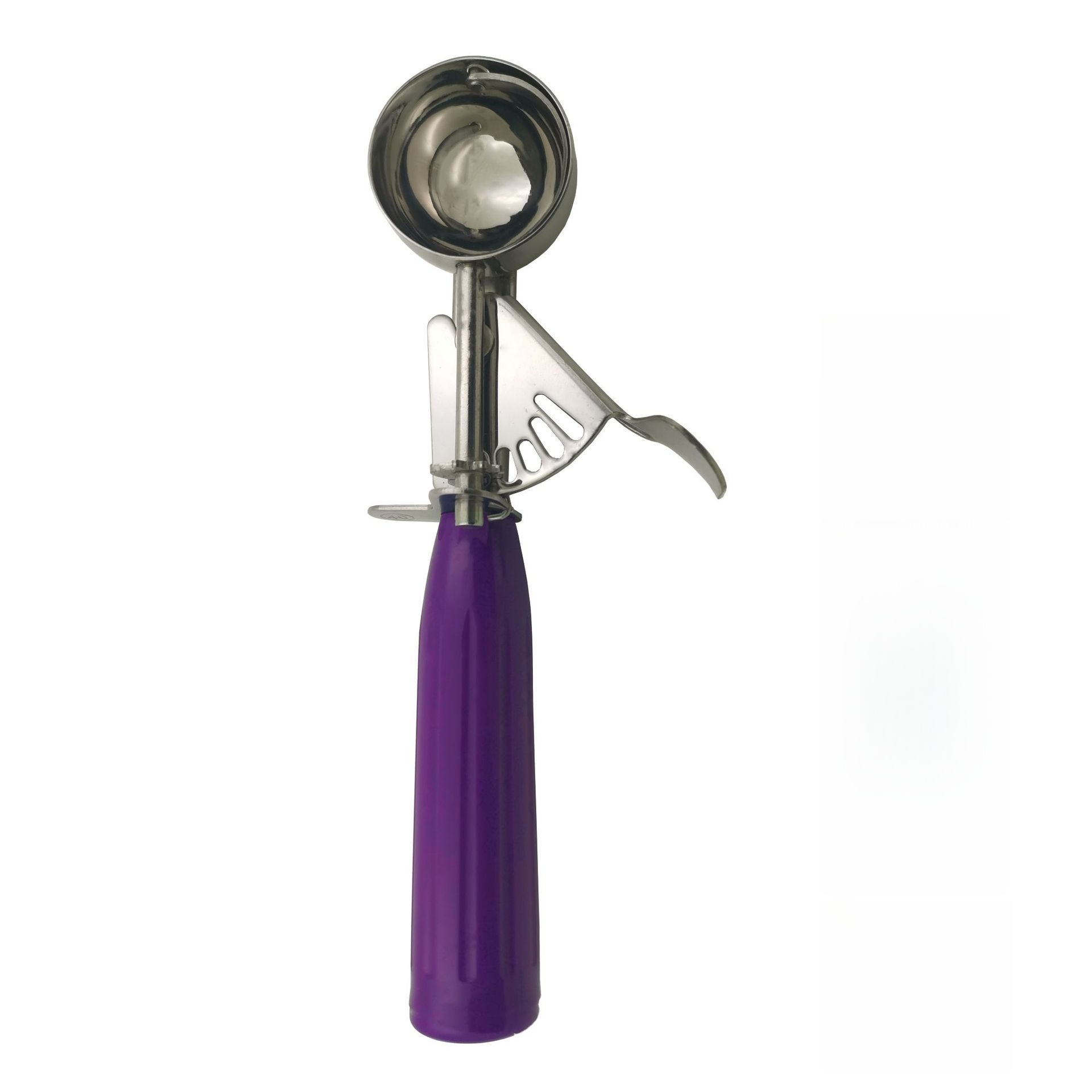 Stainless steel durable ice cream scoop, convenient tool for digging balls, ice cream scoop: PURPLE