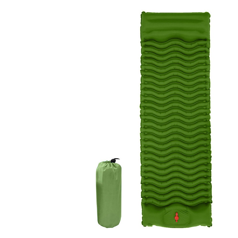 Ultralätt uppblåsbar kudde 190cm campingtält inbyggd bump liggunderlag fotpress uppblåsbar madrass: Vit