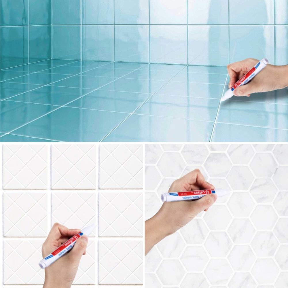 fliesen Marker reparatur Zauberstab Kuli weiß zement Marker geruchlos ungiftig geeignet autolack Marker stifte für fliesen fußboden fliesen