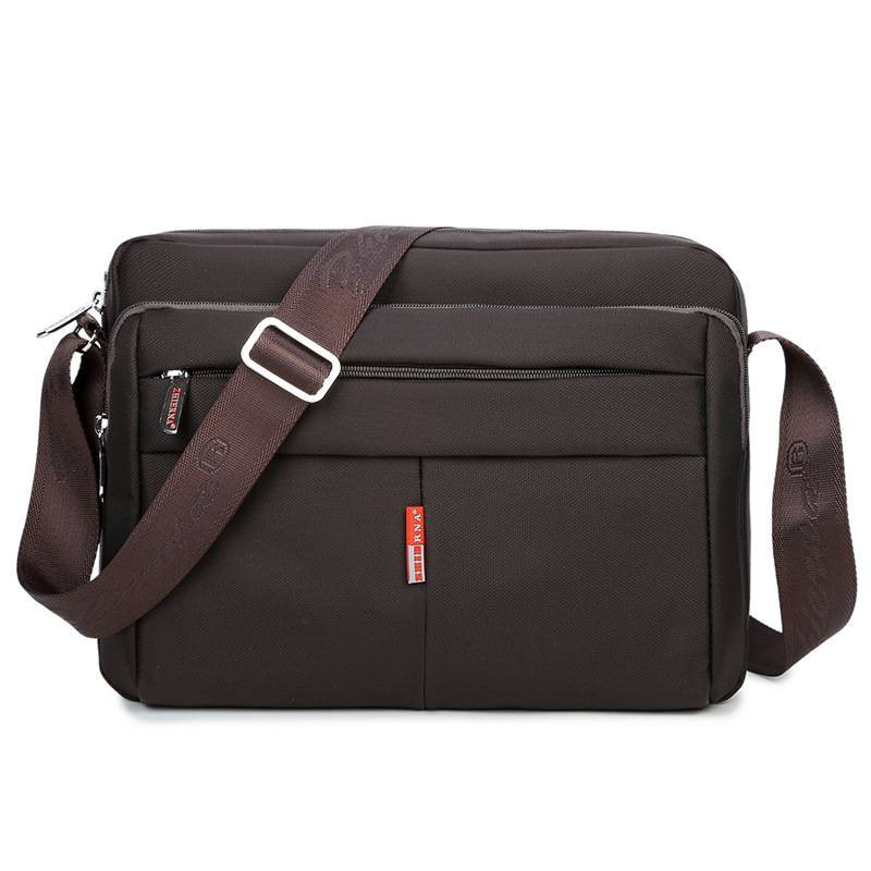 DB88 Brand Man Computer Bag Briefcase Large Capacity Business Laptop Bag Shoulder Messenger Briefcase: Coffee