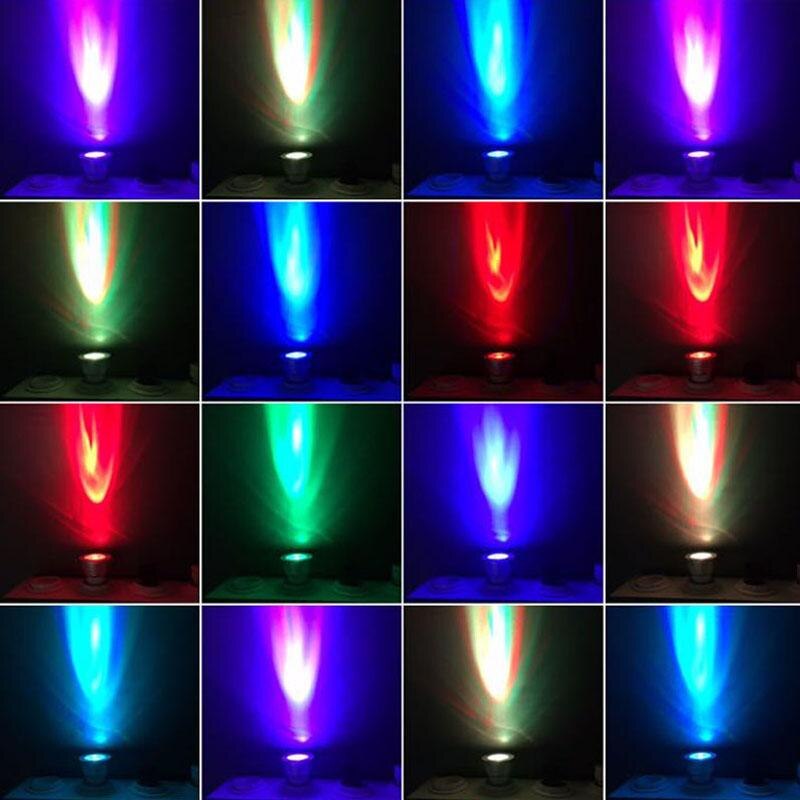 Led rgb pære lampe  e27 e14 gu10 85-265v mr16 12v led udskiftelig spot 3w magisk rgb belysning +fjernbetjening 16 farver