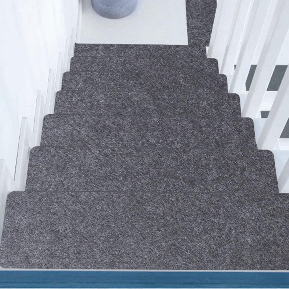 Stair Tread Carpet Mats Self Adhesive Stair Mat Washable Stair Mat Anti-Skid Step Rugs Safety Mute Floor Mats Indoor Warm Pad
