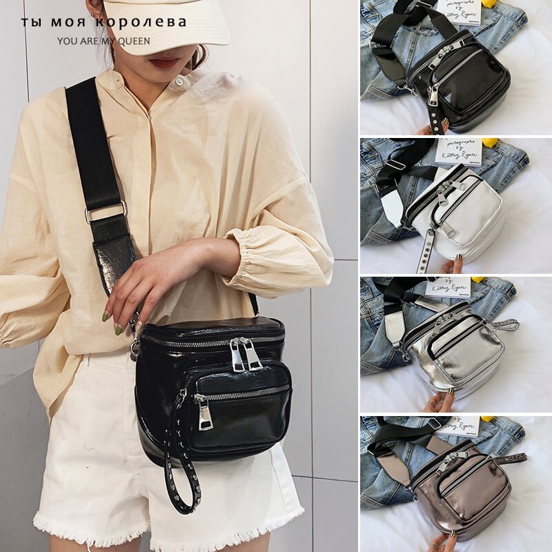 Alta qualidade de couro do plutônio bolsas femininas simples ombro crossbody sacos cor sólida lady messenger bags feminino balde bolsa