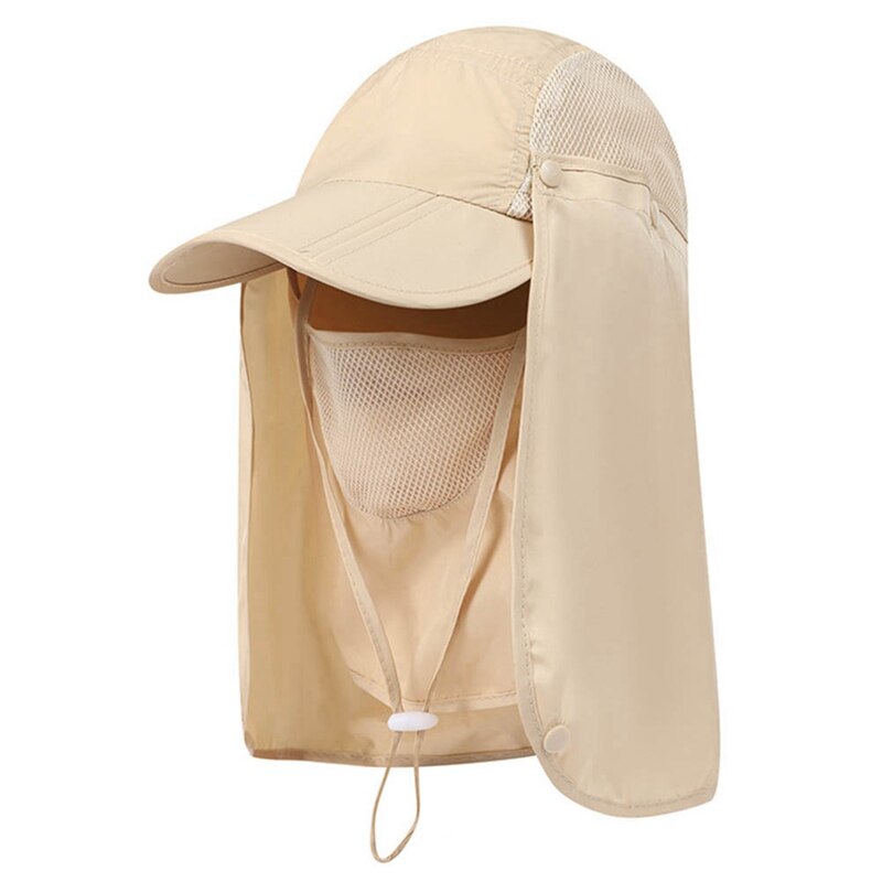 Utendørs sykling maske cap anti-uv vindtett sport visir caps sommer nakke uv beskyttelse casual baseball hatter kvinner menn balaclava: D
