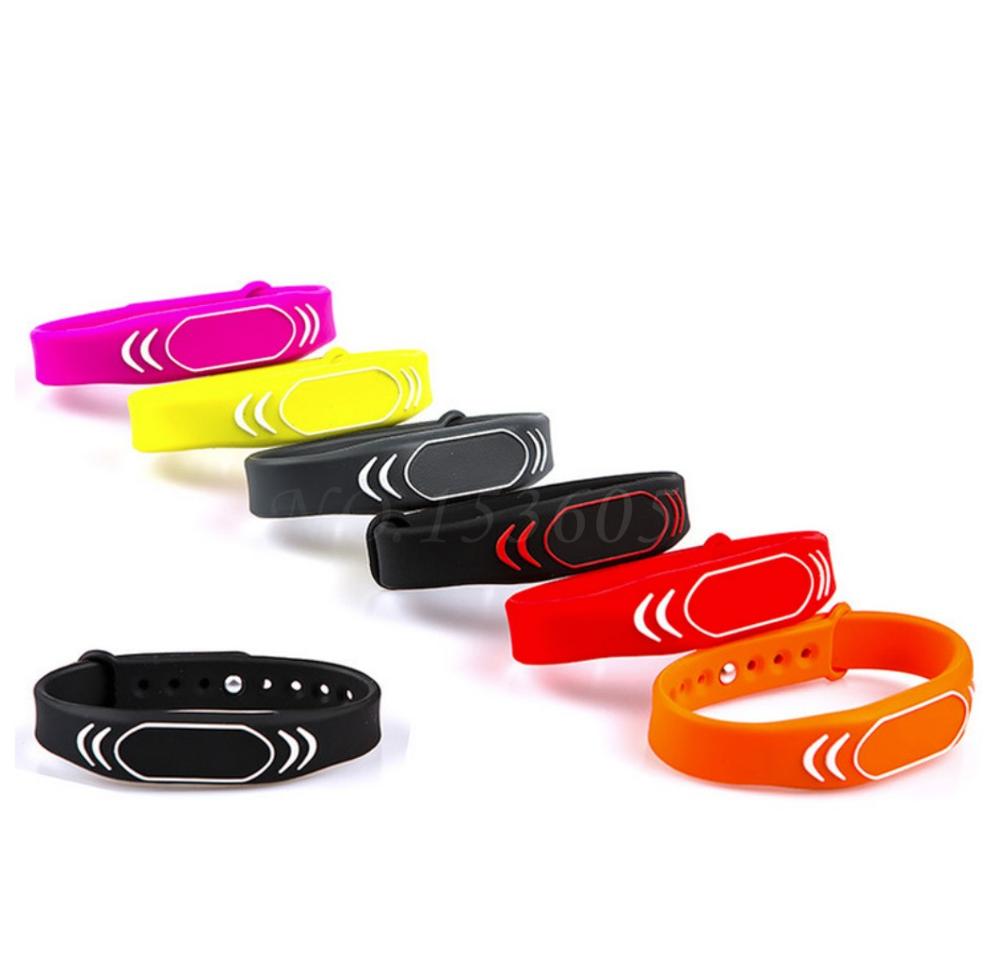 YARONGTECH 5 Pack Waterproof RFID Nylon Wristbands – ISO 14443A, 13.56MHz, Adjustable