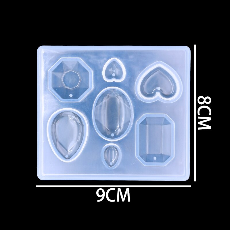 1PC wisiorek Craft DIY przezroczyste żywicy UV płynnego silikonu połączenie formy do DIY dokonywanie znalezienie akcesoria
