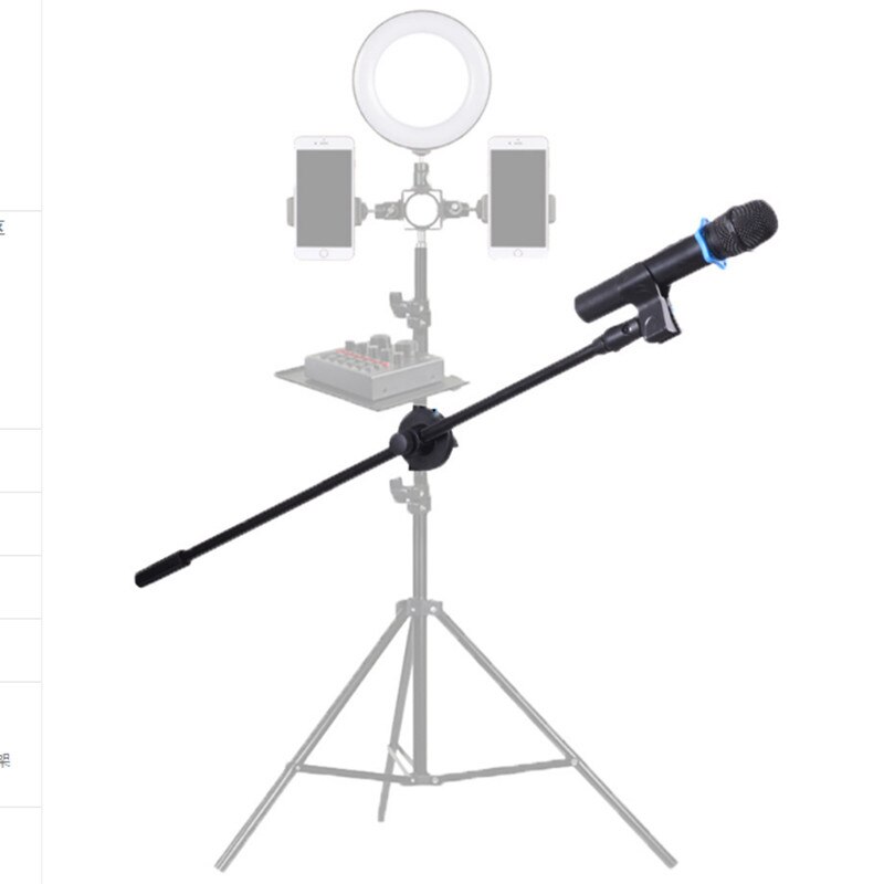 Mini portable microphone stand microphone stand zinc-alloy adjustable desktop microphone stand and top pliers singing