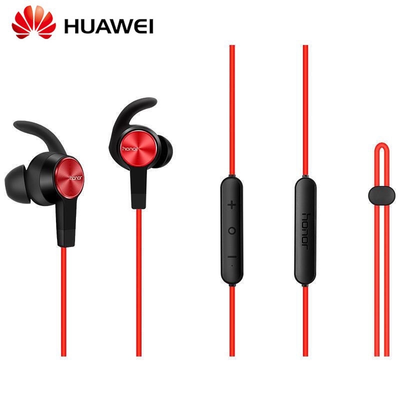 Originele Huawei Honor xsport AM61 Oortelefoon Bluetooth draadloze met Mic Volumeregeling Luidspreker In-Ear headset voor iOS Android