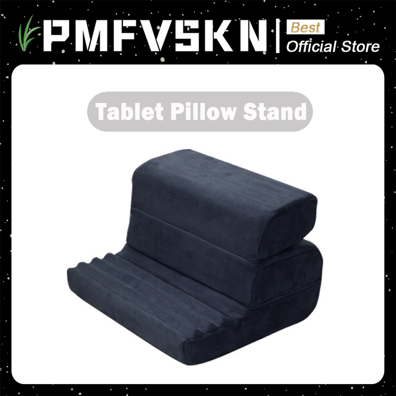Soft Sponge Pillow Tablet Holder For Kindle e-book Readers Phone Tablet Stand Support Multi-angle Bed Reading Stand Lunch Break: black
