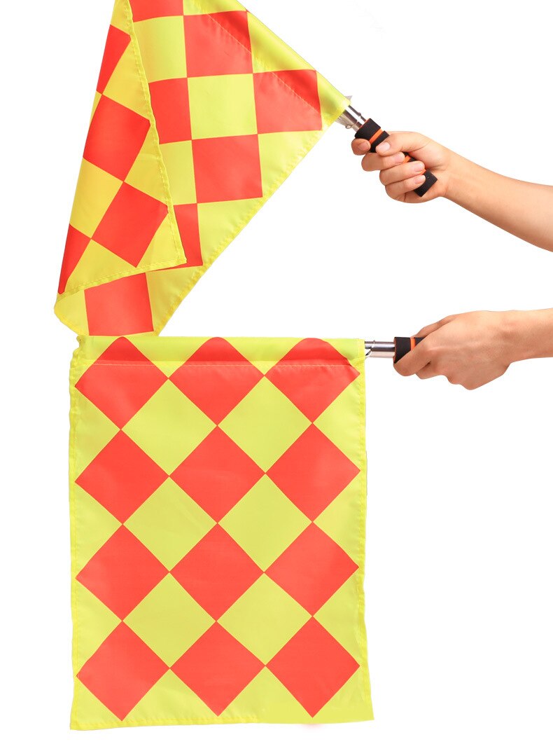 2pcs/set Soccer Football Referee Flag Fair Play Sports Match Football Linesman Flags Referee Equipment Football Supplies GYH