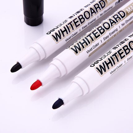 10 Stks/partij Whiteboard Marker Rood Zwarte Inkt Pen Voor Witte Boord Canetas Criativas Briefpapier Office Materiaal Schoolbenodigdheden