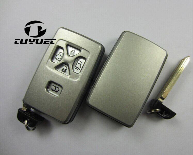 Brand Replacement Smart Remote Key Shell 5 Buttons For Toyota Previa Alphard Prius Key Card FOB Case