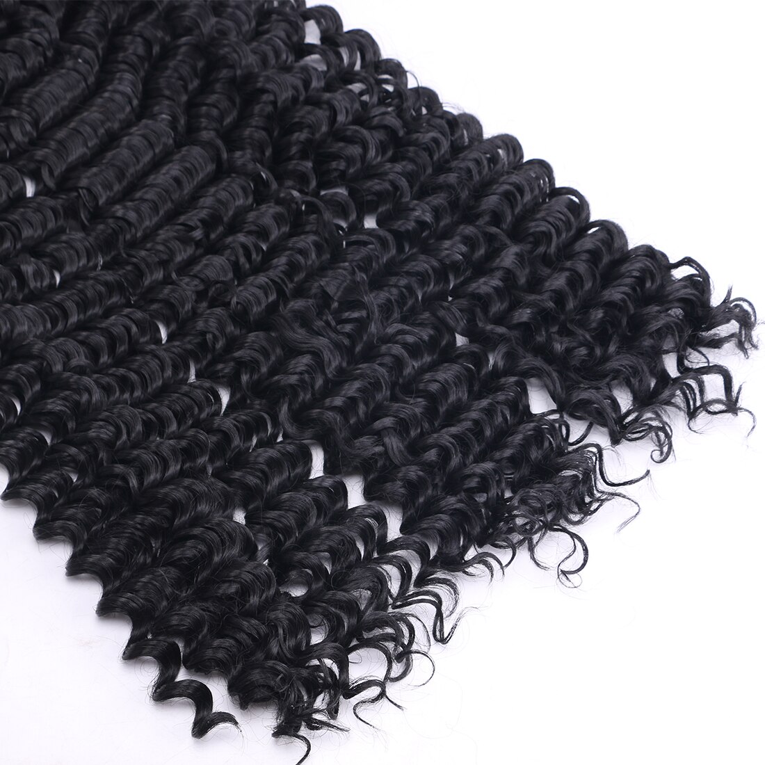 Afro Deep Wave Hair Bundles 30 Inches Super Long Curly Hair Extensions Water Wave Hair Bundles for Black Women