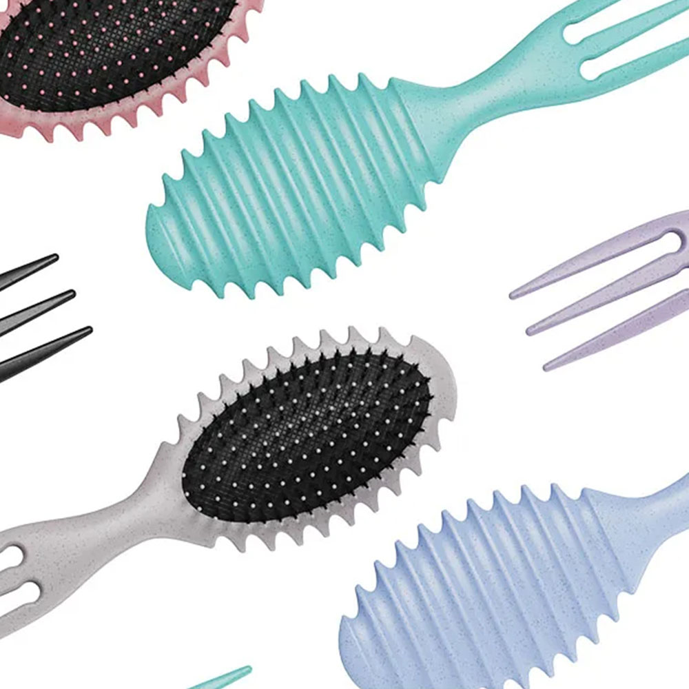 arricciare definendo rimbalzo Spazzola per capelli Barbiere Pettine in setole di cinghiale Districante Modellante Spazzole per capelli Salone professionale Pettine per lo messa in piega della casa