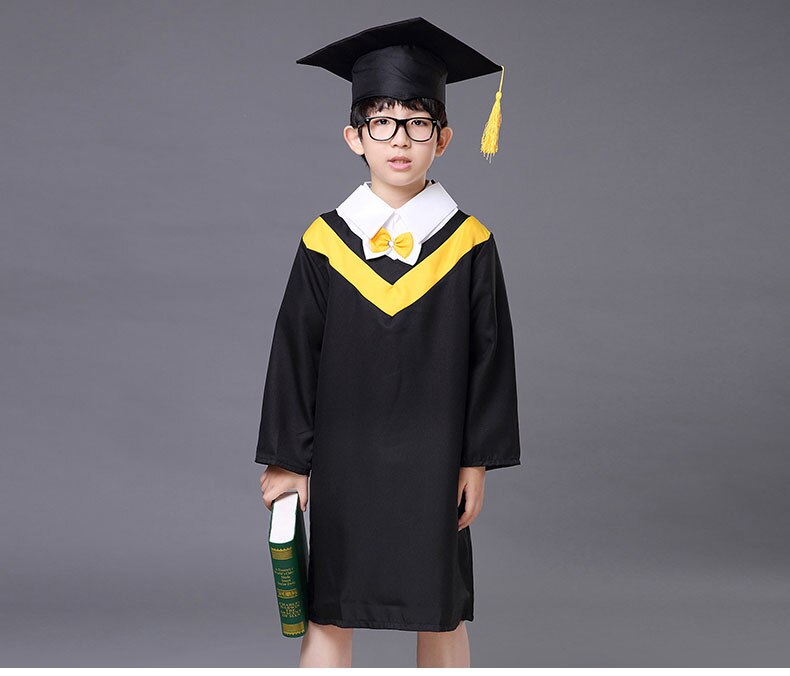 Children Student Academic Dress School Uniforms Kid Graduation Costumes Kindergarten Girl Boy Dr Suit Doctor Suits With Hat
