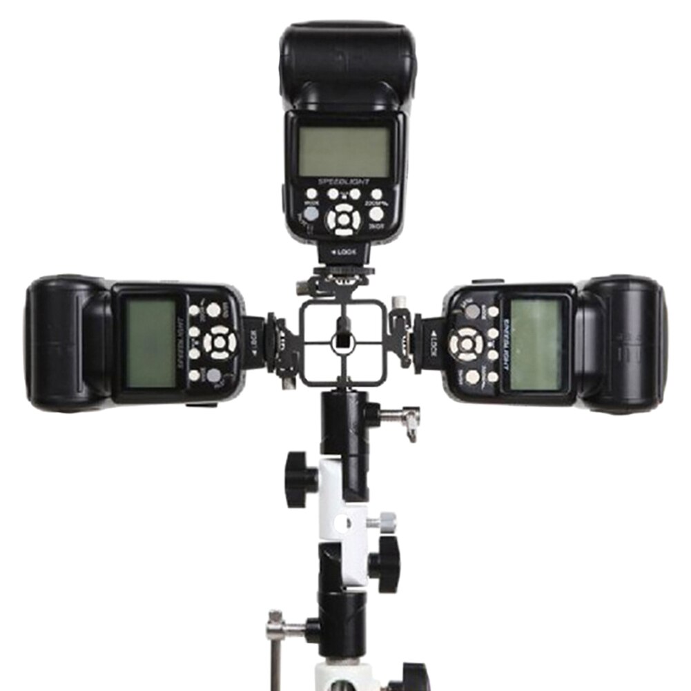 Videozubehör, beleuchtung, audiorecorder, dreifachblitzschuhhalterung aus aluminiumlegierung, tragbar, praktisch, kamerahalterung, mikrofonhalter