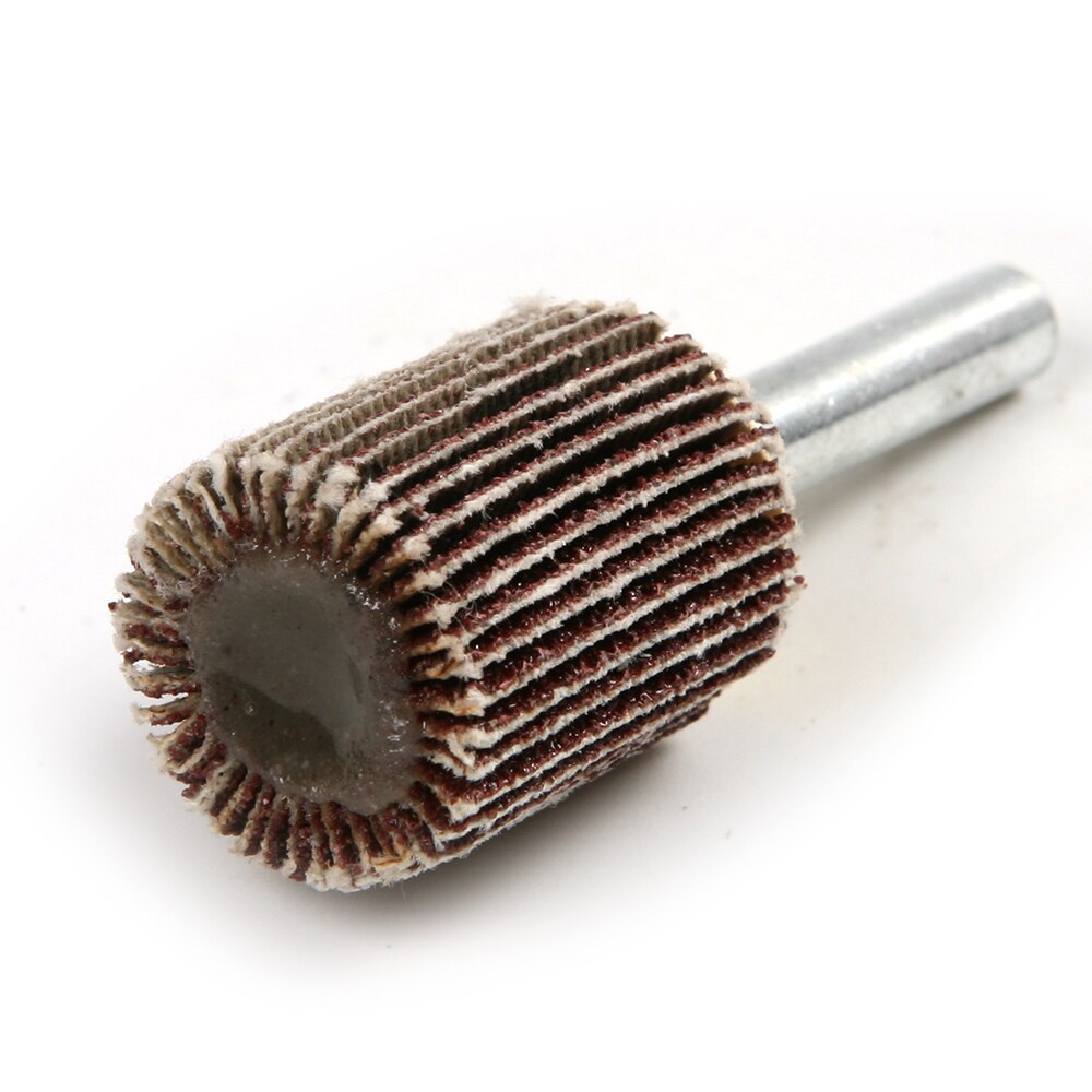 6PCS Grit 80 Flap Abrasive Sanding Wheel Disc For Rotary Tool Dia 15/25mm