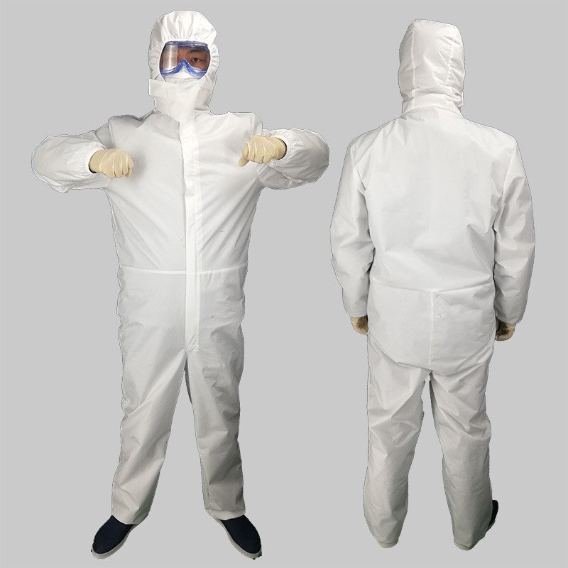 Disposable Waterproof Oil-Resistant Protective Coverall Worker Painting Clothes Overall Suit C1
