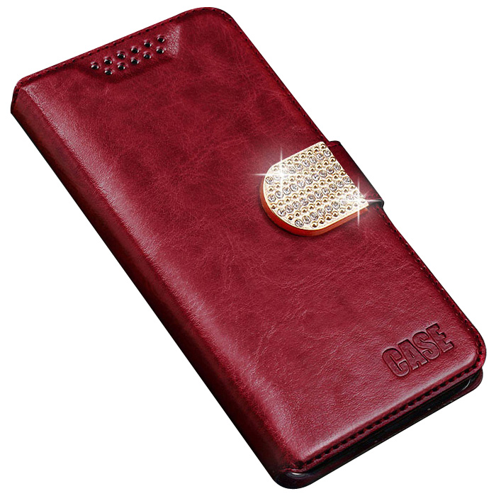 Case Voor Xiaomi Redmi 7A Case Cover Zachte Siliconen PU leather flip Voor Coque Xiomi Redmi 7A Telefoon Case met kaarthouder Magnetische: Style 3 Red IYI