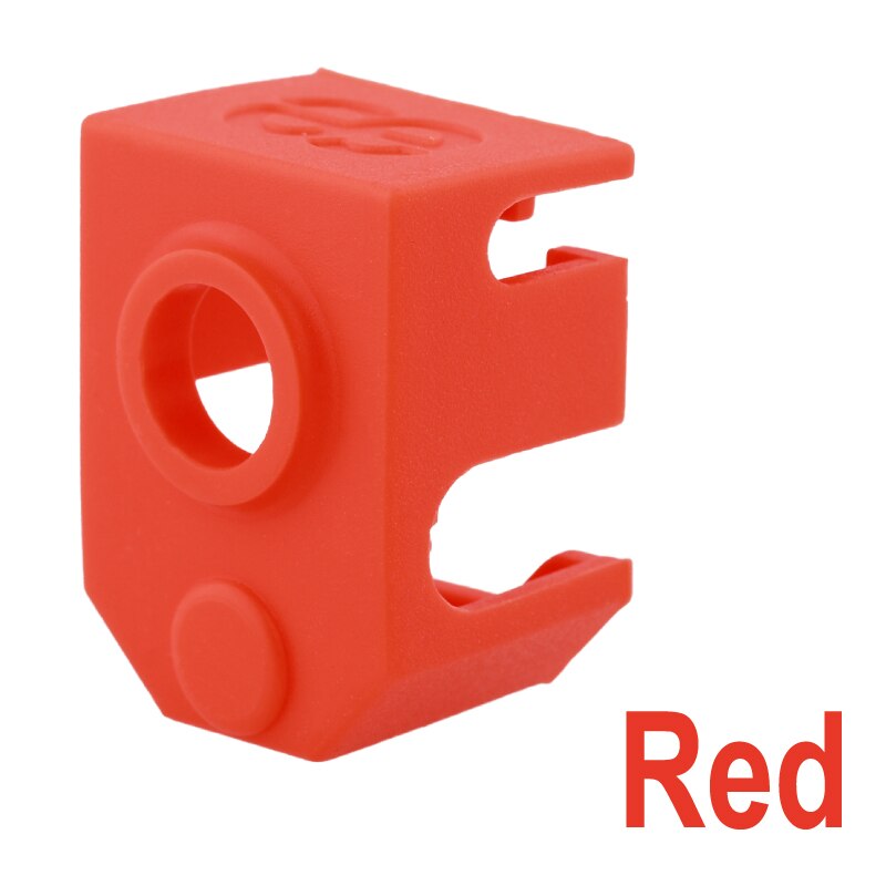Calcetines suaves de silicona Phaetus Dragon para impresora 3D, protección de temperatura Hotend para Voron 0/1,8/2,4, bloque calentador Dragon: 0,4 mm / Rojo