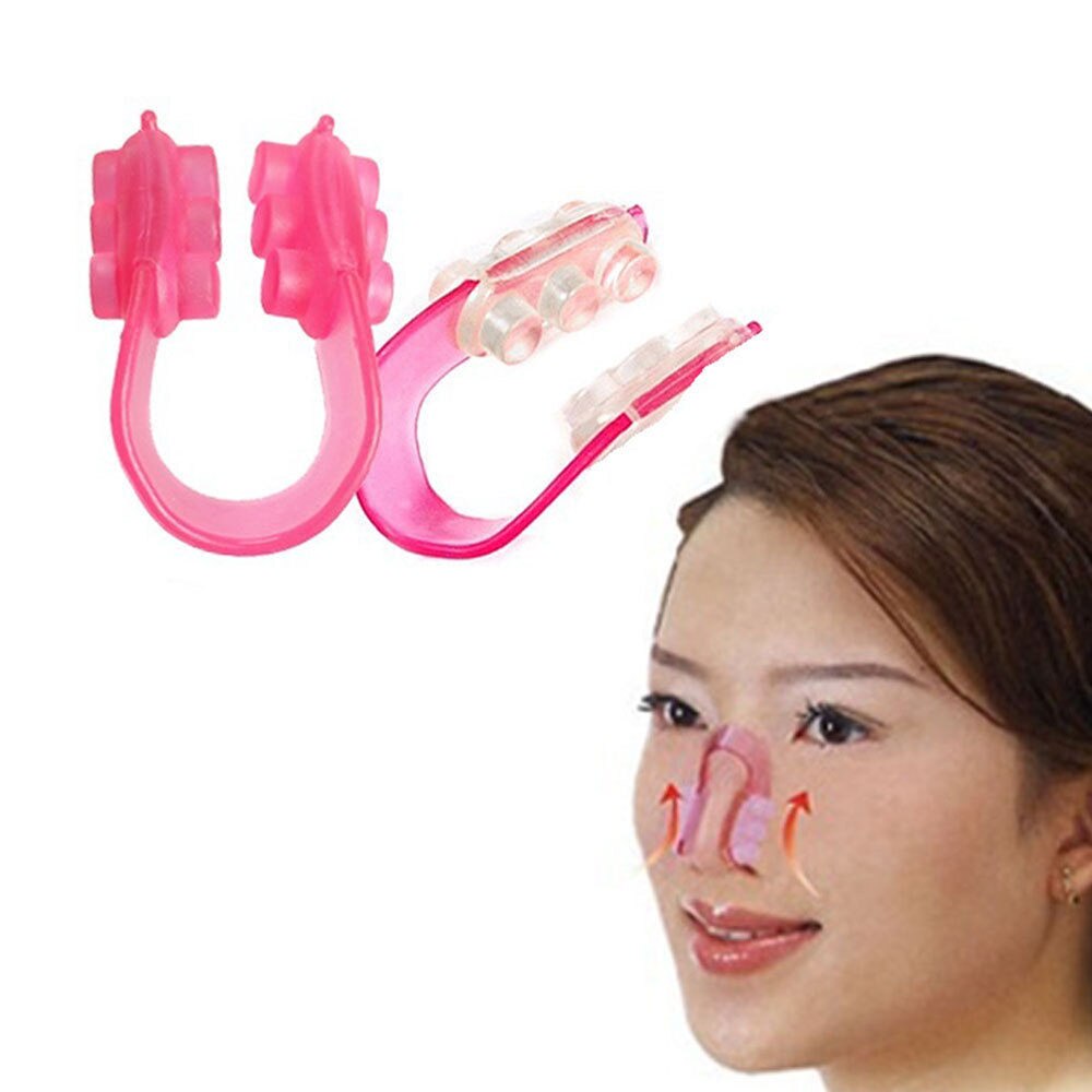 2 stk klemme næse clip næseplastik beslag beauty lift høj næse smal næse korrektion omforme næse op løfte shaping shaper