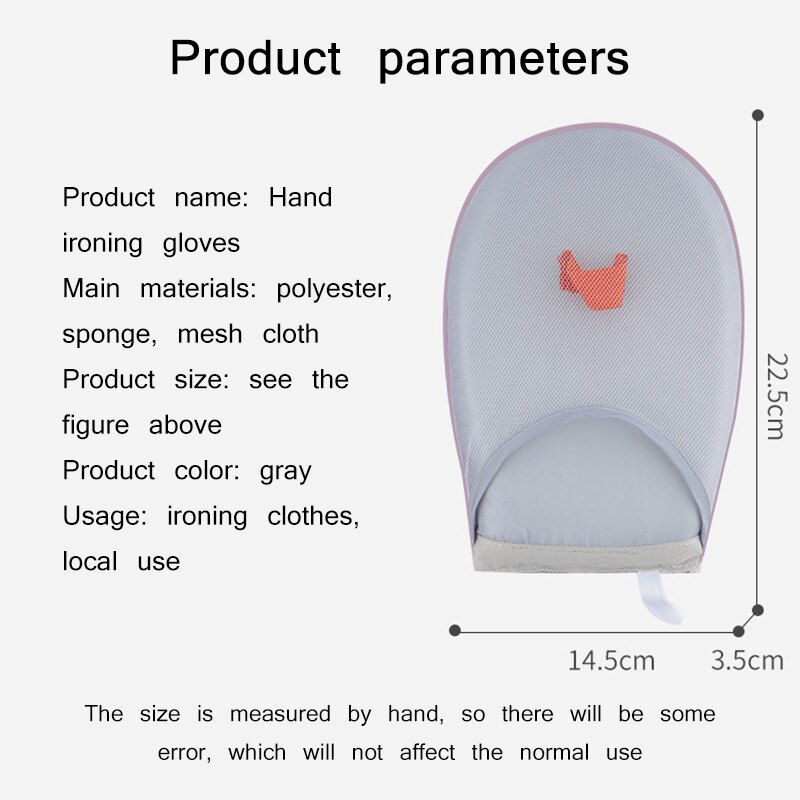 1pc à main Mini coussin à repasser manchon support de Table à repasser résistant à la chaleur gant pour vêtements vêtement vapeur fer Table support