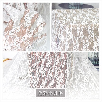 100cm * 140cm / Piece, White Embroidery Lace Cloth, Summer Dress Curtain, Wedding Dress Fabric, DIY Handmade Material: 8